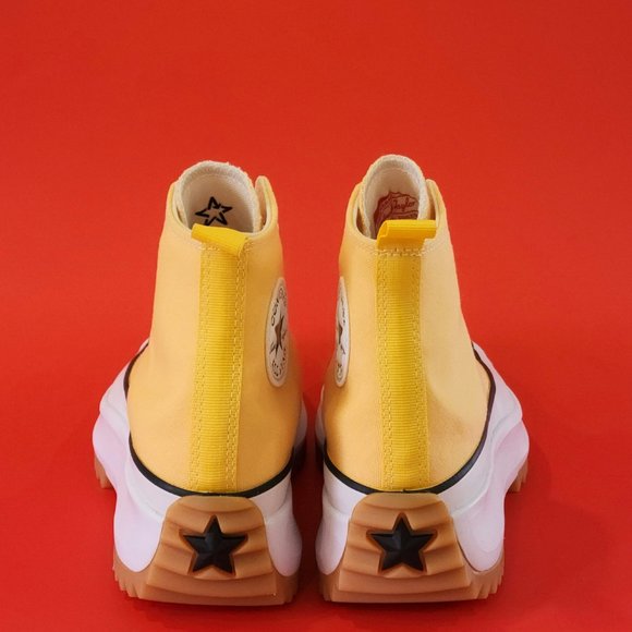 Converse Run Star Hike High 'Citron Zest' Yellow Platform Sneakers 172361C NWT - Picture 5 of 6